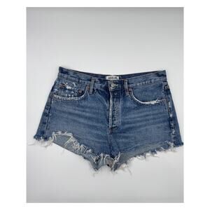 Agolde Distressed Cutoff Denim Shorts Womens